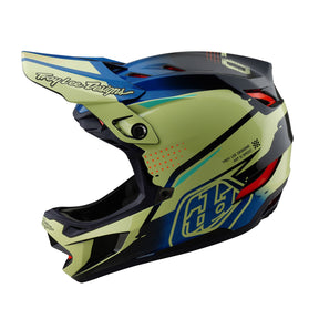 Casco Bicicleta Troy Lee Designs D4 Composite Drip Glo Amarillo