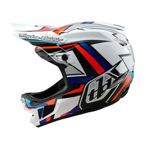 Casco Bicicleta Troy Lee Designs D4 Composite Frames Blanco / Plateado
