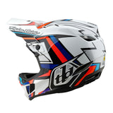Casco Bicicleta Troy Lee Designs D4 Composite Frames Blanco / Plateado