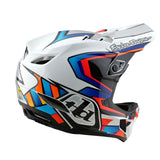 Casco Bicicleta Troy Lee Designs D4 Composite Frames Blanco / Plateado