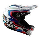 Casco Bicicleta Troy Lee Designs D4 Composite Frames Blanco / Plateado