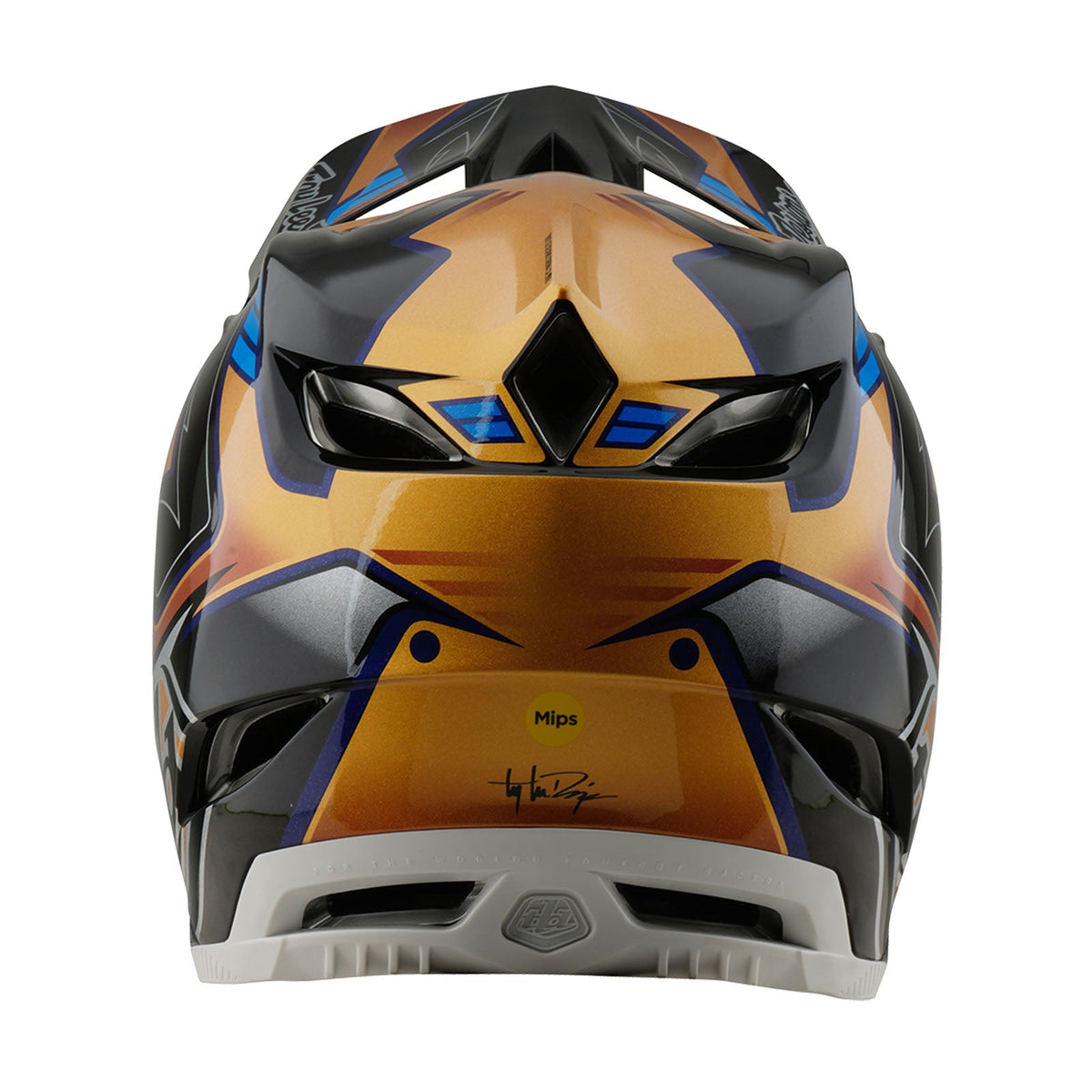 Casco Bicicleta Troy Lee Designs D4 Composite Royalty Negro / Dorado