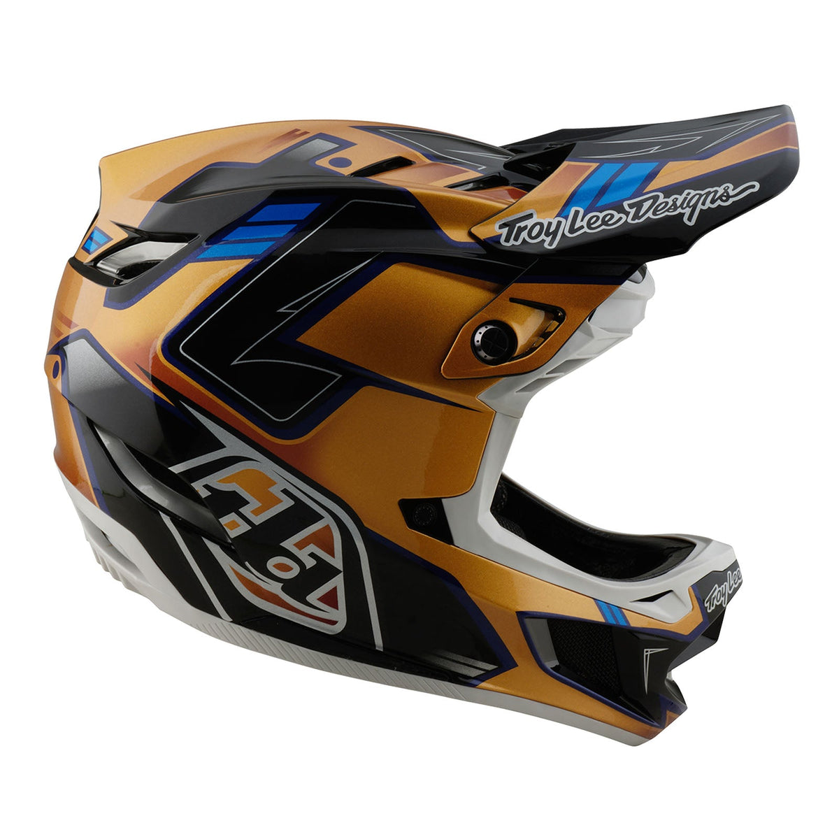 Casco Bicicleta Troy Lee Designs D4 Composite Royalty Negro / Dorado
