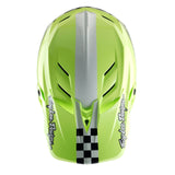 Casco Bicicleta Troy Lee Designs D4 Polyacrylite Fifty-50 Azul Marino / Glo Amarillo