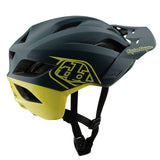 Casco Bicicleta Troy Lee Designs Flowline SE Badge Gris / Glo Amarillo